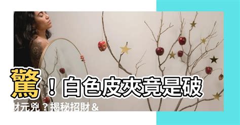 白色皮夾 破財